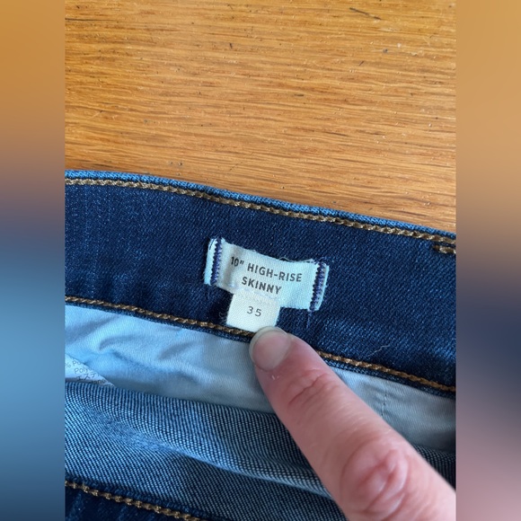 MADEWELL 10” High-Rise Skinny Jeans, Size 35 - Picture 4 of 5